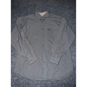 Columbia Sportswear Mens XL Blue Yellow Plaid Long Sleeve Button Down AM7533